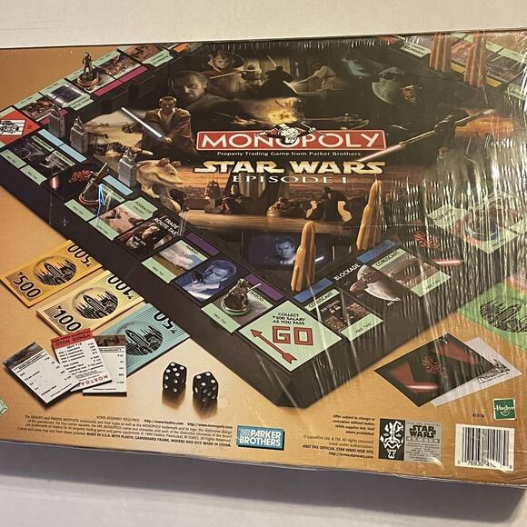 Vintage Star Wars Episode 1 Monopoly Collectors Edition Board Game 1999 Unopened - Picture 5 of 10